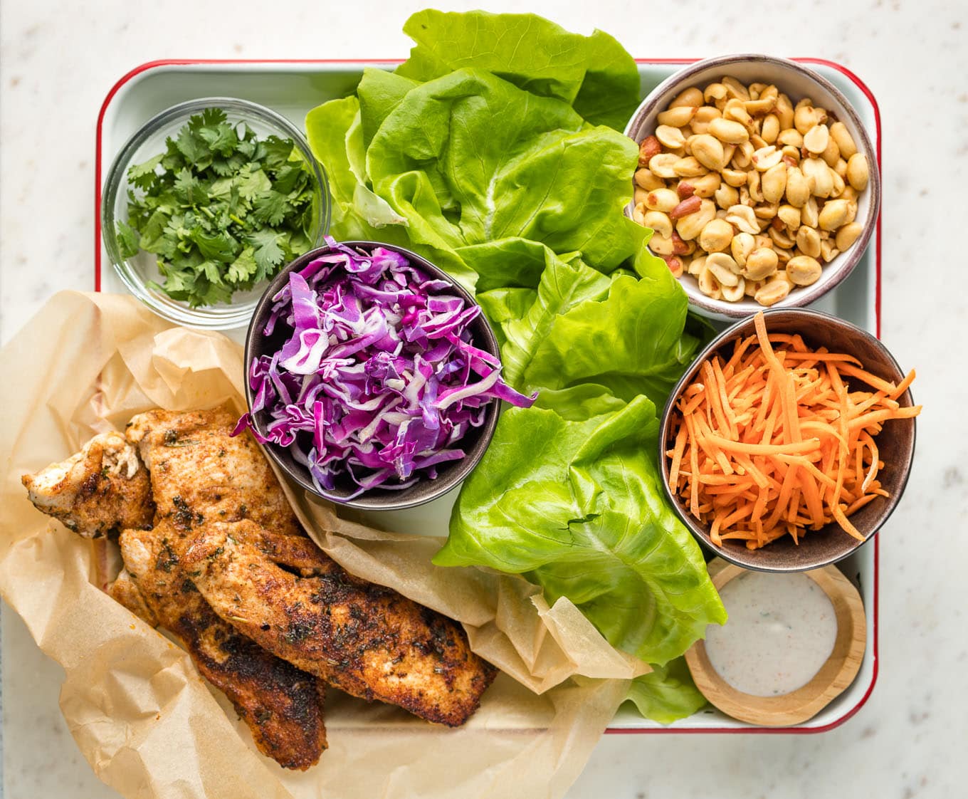 Jerk Chicken Lettuce Wraps Nourish and Fete