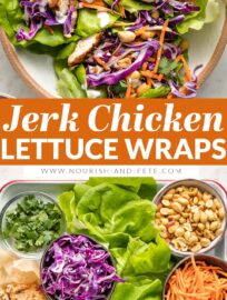 If you love the bold, dynamic flavor of jerk chicken, you’ll be obsessed with these jerk chicken lettuce wraps. Quick, delicious, and super healthy!