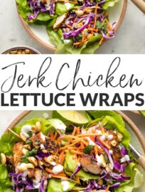 If you love the bold, dynamic flavor of jerk chicken, you’ll be obsessed with these jerk chicken lettuce wraps. Quick, delicious, and super healthy!