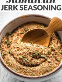 Save money and customize your own Jamaican Jerk seasoning right at home! Spicy, sweet, utterly irresistible - perfect with chicken, fish, veggies, and more!