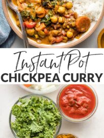 You'll be amazed how simple it is to make this Instant Pot Chickpea Curry at home with a few basic veggies and pantry ingredients. Good for the body, good for the soul! Vegan and gluten-free.