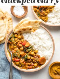 You'll be amazed how simple it is to make this Instant Pot Chickpea Curry at home with a few basic veggies and pantry ingredients. Good for the body, good for the soul! Vegan and gluten-free.