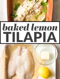 This recipe for Baked Lemon Tilapia with a delicious garlic butter sauce is the absolute easiest way to enjoy a healthy fish dinner at home. With minimal prep and quick, hands-off cooking, you can have this on the table in just 20 minutes.