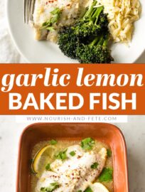 This recipe for Baked Lemon Tilapia with a delicious garlic butter sauce is the absolute easiest way to enjoy a healthy fish dinner at home. With minimal prep and quick, hands-off cooking, you can have this on the table in just 20 minutes.