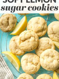 Lemon Sugar Cookies are simple yet irresistible, with light citrus flavor and buttery soft texture. Made in ONE bowl with everyday ingredients.