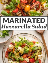 Marinated Mozzarella Balls are the simple yet impressive heart of this delicious recipe, which makes a terrific salad or appetizer. It’s quick, easy, fresh, and beautiful!