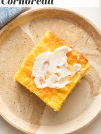Perfect buttermilk cornbread with cheddar cheese made in minutes - no mixer required! Tender center, slightly crisp edges, pure heaven.