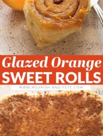 These Glazed Orange Sweet Rolls make an absolutely beautiful breakfast treat. The soft, citrus-infused dough, buttery filling laced with brown sugar, cinnamon, and more orange zest, and sticky orange glaze are perfect together, while the method is an upside-down cake effect that's easy and fun.