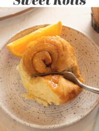These Glazed Orange Sweet Rolls make an absolutely beautiful breakfast treat. The soft, citrus-infused dough, buttery filling laced with brown sugar, cinnamon, and more orange zest, and sticky orange glaze are perfect together, while the method is an upside-down cake effect that's easy and fun.