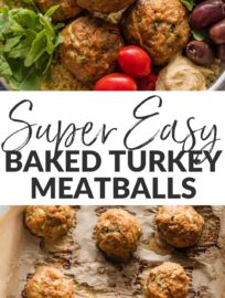 Looking for simple, healthy foods that everyone will happily scarf down? These Baked Turkey Meatballs are just the ticket! Full of lean protein with a few vegetables snuck in, they're easy to prepare, reheat well, and a good size and texture for even the littlest diners. Not to mention, extremely delicious!