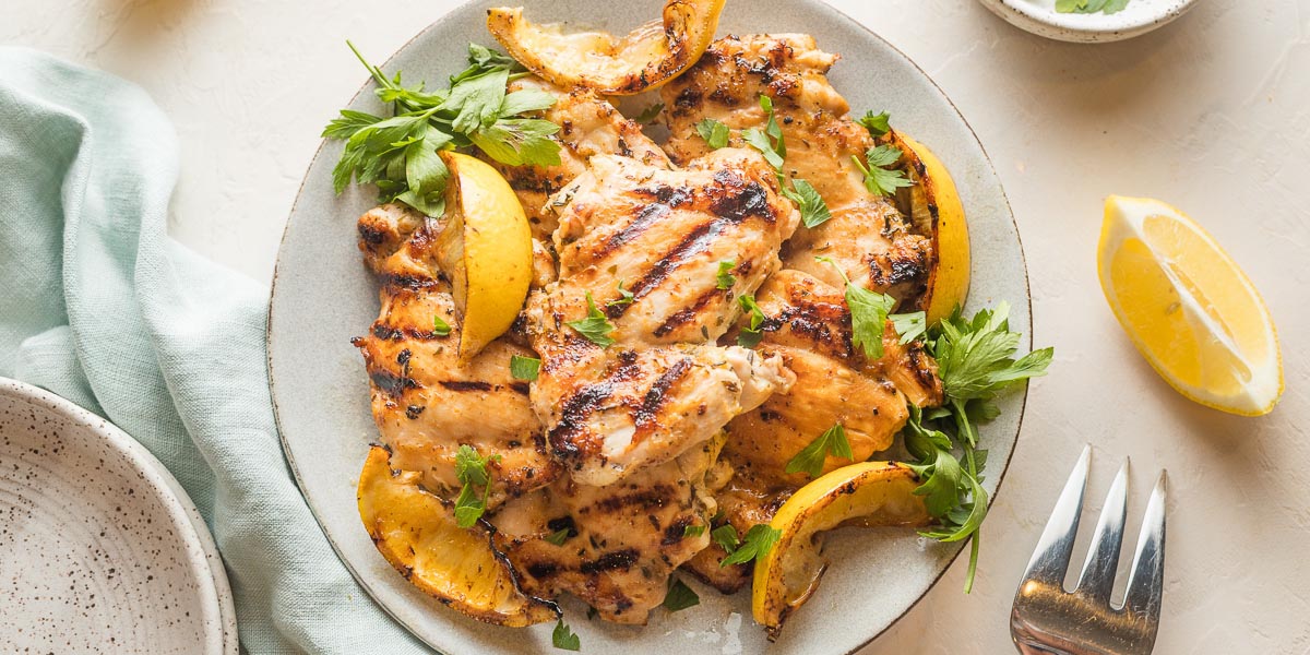 Lemon Chicken Thighs (The Juiciest!) - Nourish and Fete