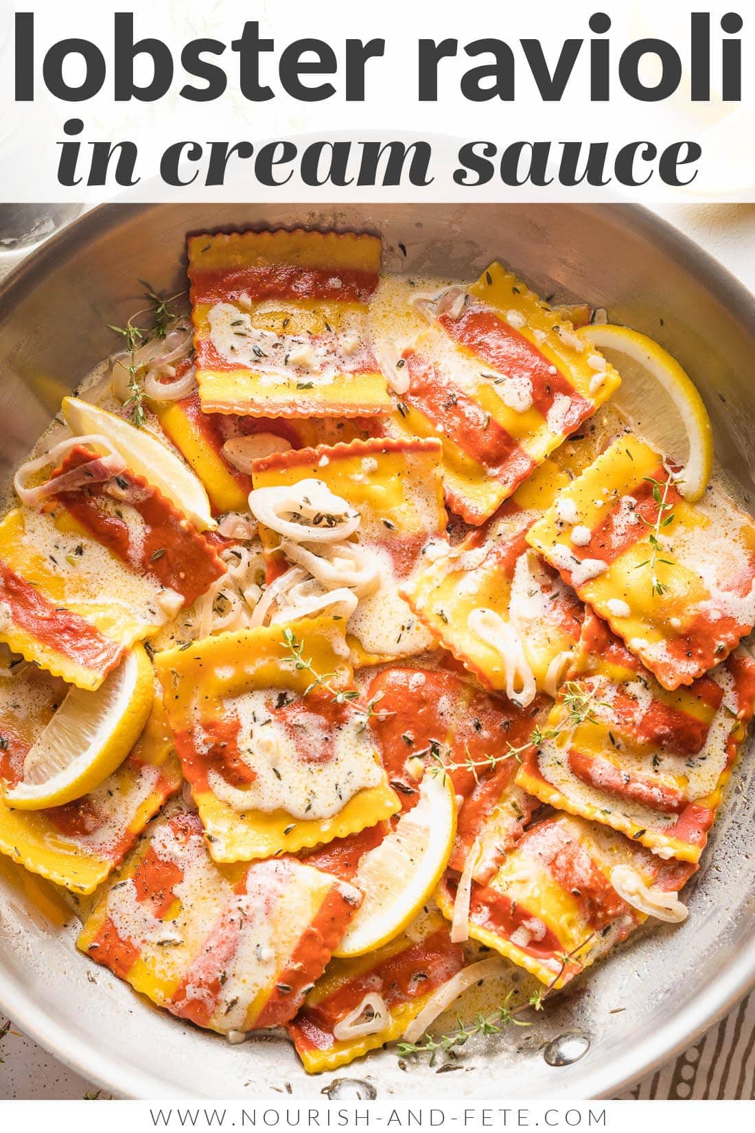 Lobster Ravioli with Cream Sauce Nourish and Fete