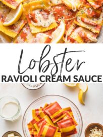 Simply the best Cream Sauce for Lobster Ravioli! It has a silky texture and hints of garlic, thyme, white wine, and shallot, yet takes just 20 minutes. Pair store-bought ravioli with this elegant homemade sauce and enjoy a meal worthy of date night -- or the dinner guests you really want to impress.