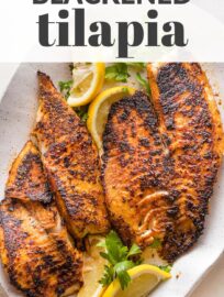 Blackened tilapia makes an ultra-fast, healthy dinner with flavor you'll legitimately crave. Serve with rice and your favorite veggie for a quality dinner in no time at all.