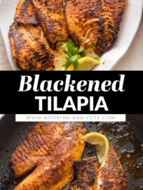 Blackened tilapia makes an ultra-fast, healthy dinner with flavor you'll legitimately crave. Serve with rice and your favorite veggie for a quality dinner in no time at all.