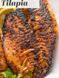Blackened tilapia makes an ultra-fast, healthy dinner with flavor you'll legitimately crave. Serve with rice and your favorite veggie for a quality dinner in no time at all.