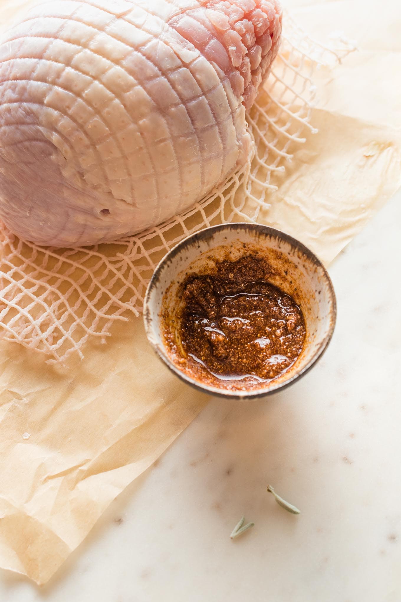 Spice rub for turkey breast.