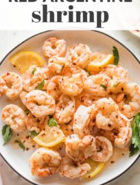 Curious about how to cook red Argentine shrimp? This easy recipe is flavorful, fast, and delicious. Simple ingredients come together into an amazing pan sauce. Serve with your favorite grain or veggies for a quick yet elegant dinner.
