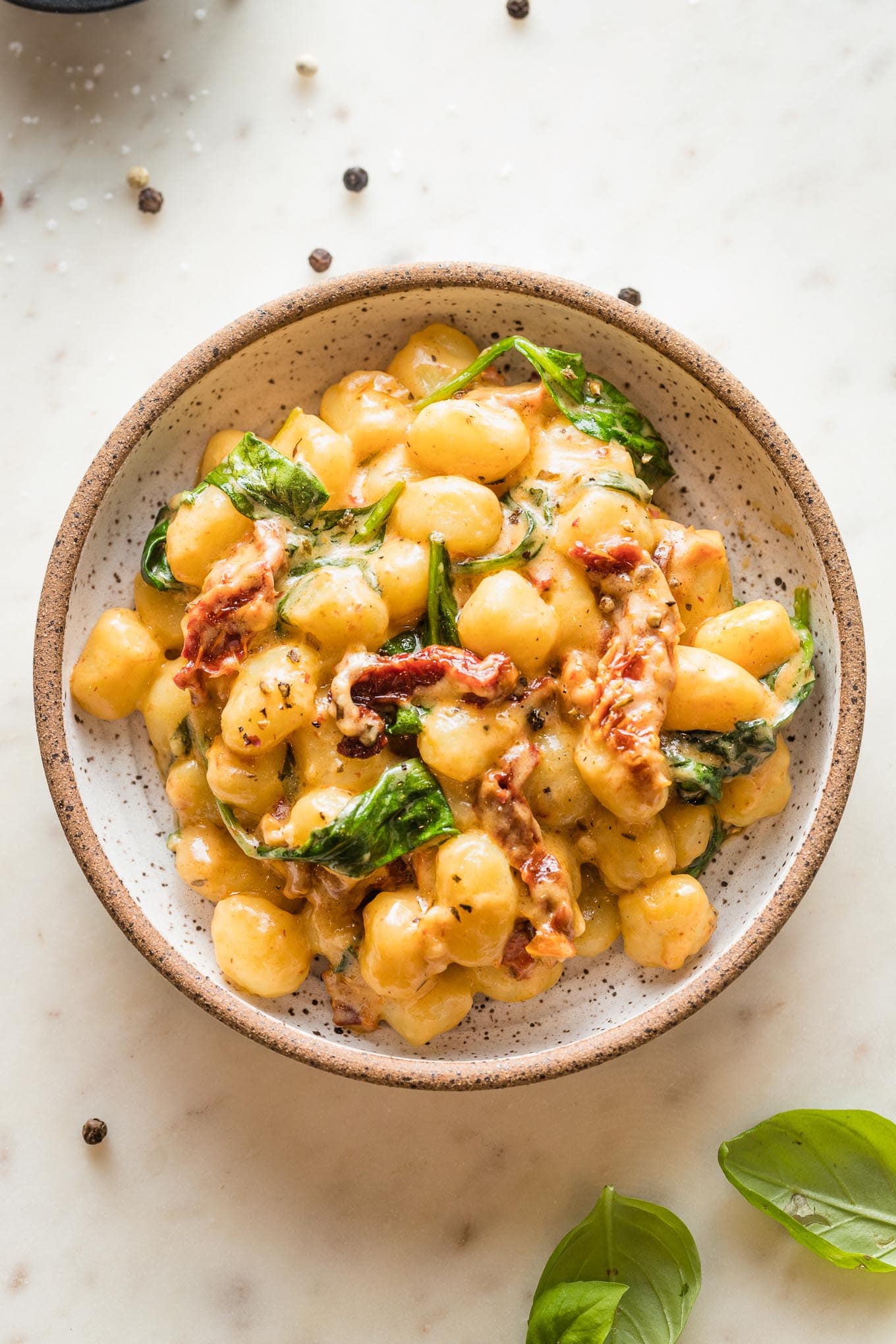 Creamy Tuscan Gnocchi (One Pan, 15 Minutes) - Nourish and Fete