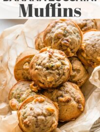 These delicious Banana Zucchini Muffins pack a little veggie and fruit into a tender, lightly sweet and spiced package that everyone will devour. Easy to make with a one-bowl batter and quick baking time. Freezer-friendly for make-ahead breakfasts. We love adding walnuts, but they're optional. (Or add chocolate chips for a real treat!)