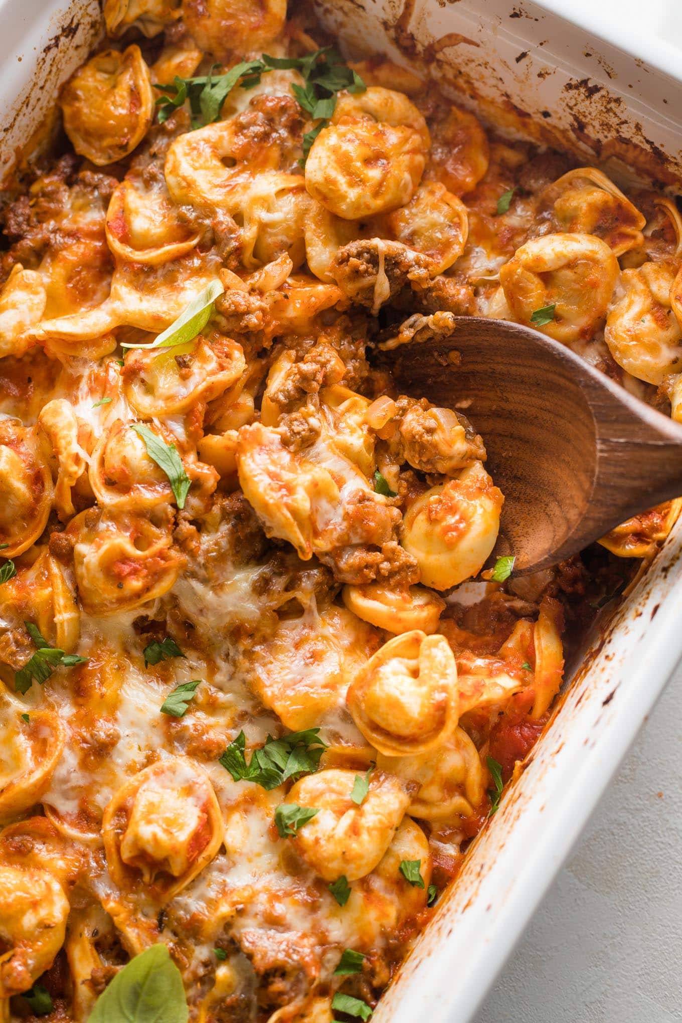 30 Minute Creamy Tortellini Pasta With Ground Turkey - Life is but a Dish
