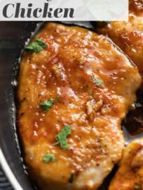 This 20-minute honey garlic chicken skillet has tender, seasoned chicken breasts with an easy-to-make glaze that manages to be sticky and smooth, sweet and savory all at once.