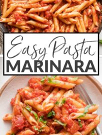 This easy recipe for homemade Pasta Marinara is fast, tasty, and packed with flavor. Skip the jar and rely on this for a fresh, family-friendly recipe that can easily be ready in less than 30 minutes.