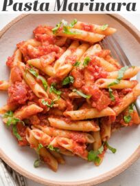 This easy recipe for homemade Pasta Marinara is fast, tasty, and packed with flavor. Skip the jar and rely on this for a fresh, family-friendly recipe that can easily be ready in less than 30 minutes.