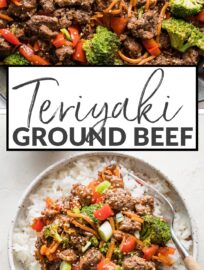 Packed with tender vegetables and a flavorful sesame and ginger-infused sauce, this 25-minute teriyaki ground beef is a terrific dinner recipe you can pull off with minimal energy. Serve over rice, with noodles, or in lettuce cups.