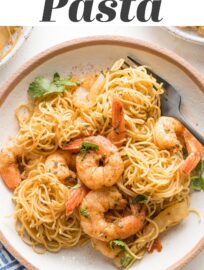 This jerk shrimp pasta recipe has a light sauce, tender sweet onions, and juicy shrimp coated in a sweet and flavorful spice blend. Best of all, it's easy to make in just about 30 minutes.