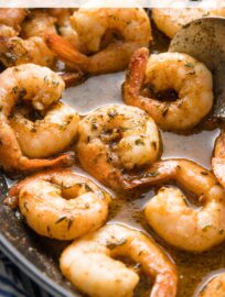 Ready in a flash, this easy jerk shrimp is a little sweet, a little tangy, and can have a little or a lot of kick depending on the seasoning blend that you use. The marinade doubles as a sauce for extra taste without extra effort. Jerk shrimp is a great protein to serve with pasta or in tacos, salads, or rice bowls.