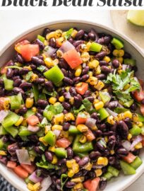 Transform simple ingredients into a fresh and vibrant Black Bean Salsa. It's delicious, takes about 10 minutes, and is great for parties, snacking, or adding to your favorite tacos or bowls.