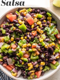 Transform simple ingredients into a fresh and vibrant Black Bean Salsa. It's delicious, takes about 10 minutes, and is great for parties, snacking, or adding to your favorite tacos or bowls.