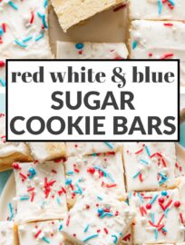 Need a festive and simple dessert? These soft-frosted sugar cookie bars are easy to make and fun to share. With a tender, flavorful cookie base, a generous swoop of homemade frosting, and cheerful sprinkles, they evoke my favorite frosted sugar cookies in an easy-to-make bar form.