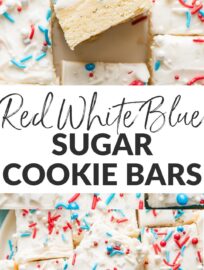 Need a festive and simple dessert? These soft-frosted sugar cookie bars are easy to make and fun to share. With a tender, flavorful cookie base, a generous swoop of homemade frosting, and cheerful sprinkles, they evoke my favorite frosted sugar cookies in an easy-to-make bar form.