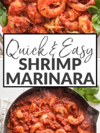 Shrimp Marinara is a meal that feels elegant and tastes amazing, yet can be made completely from scratch in less than 30 minutes. Choose this when you want to make something special without much time or fuss!