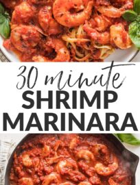 Shrimp Marinara is a meal that feels elegant and tastes amazing, yet can be made completely from scratch in less than 30 minutes. Choose this when you want to make something special without much time or fuss!
