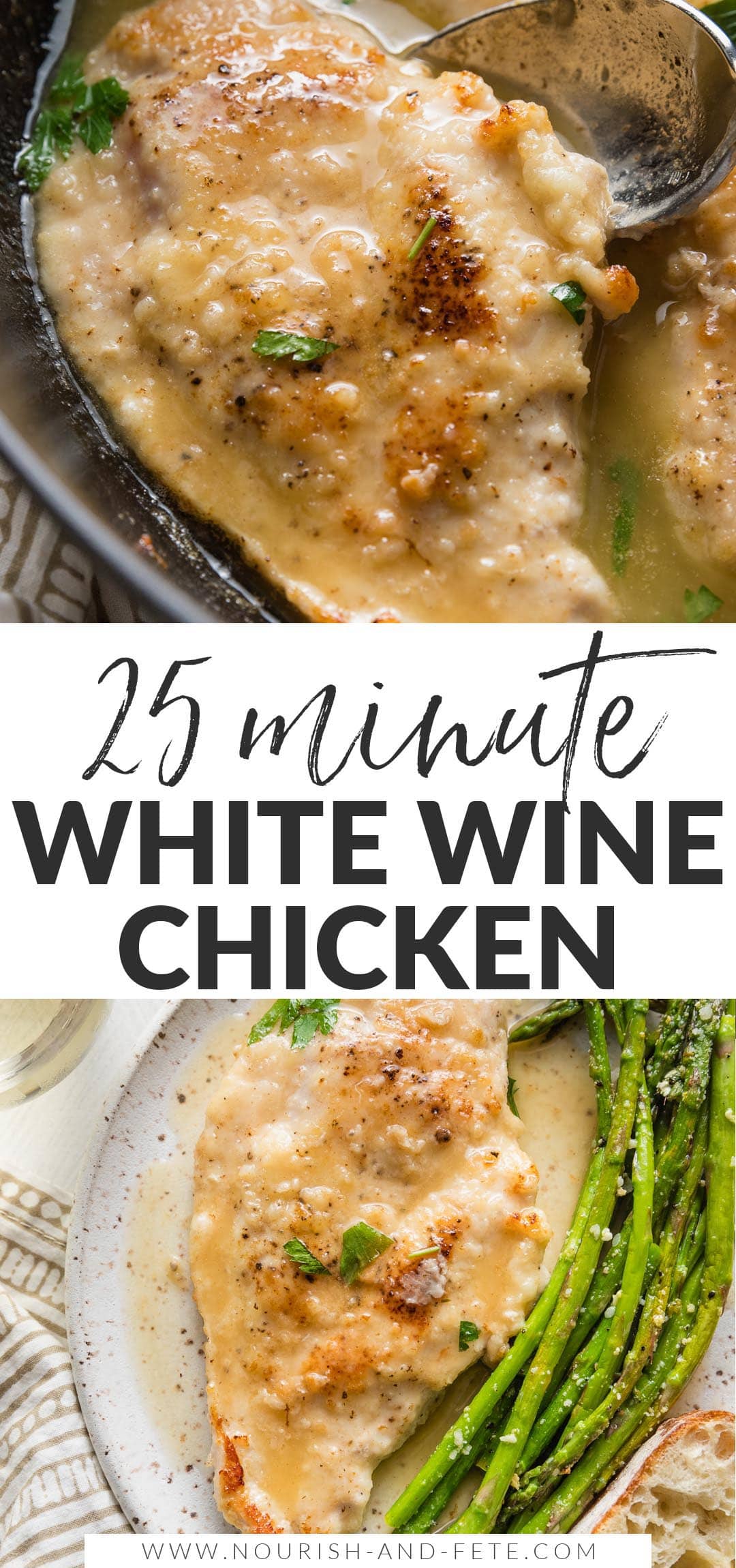 Chicken in White Wine Sauce Nourish and Fete