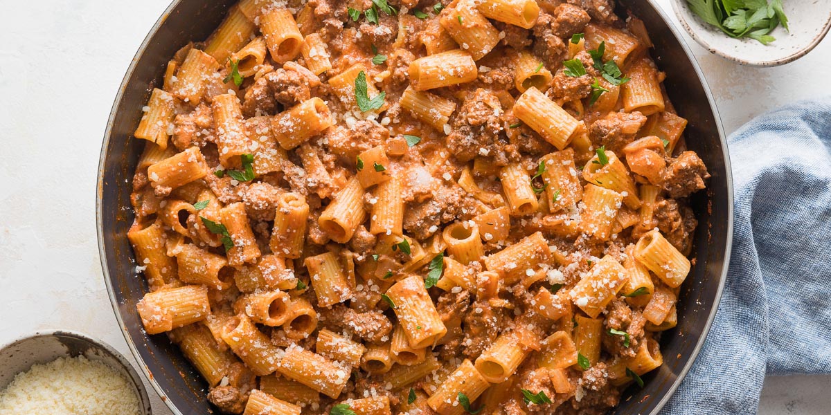 Ground Beef Pasta - Nourish and Fete