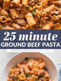 This easy and flavorful Ground Beef Pasta recipe is ready in about 25 minutes using everyday ingredients. It's perfect for simple family dinners!