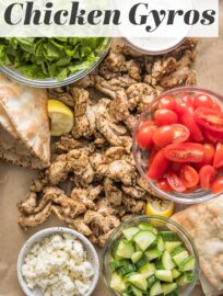 This recipe for Sheet Pan Chicken Gyros is so easy to make but has mega-watt flavor, thanks to an enticing blend of spices and an array of colorful toppings. It's a delicious way to incorporate Mediterranean vibes into our busy weeknight dinner routine.