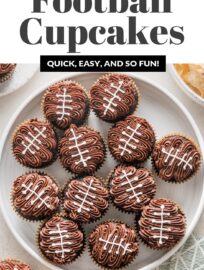 Whether you're invested in your favorite team or just there for the snacks, everyone loves a great spread of game day eats, and these adorable Football Cupcakes are a fantastic addition. Whether it's for a Super Bowl party, a tailgate, or to celebrate your favorite high school players, these are sure to be a big hit.