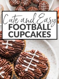 Whether you're invested in your favorite team or just there for the snacks, everyone loves a great spread of game day eats, and these adorable Football Cupcakes are a fantastic addition. Whether it's for a Super Bowl party, a tailgate, or to celebrate your favorite high school players, these are sure to be a big hit.
