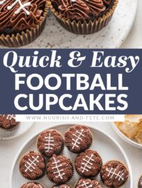 Whether you're invested in your favorite team or just there for the snacks, everyone loves a great spread of game day eats, and these adorable Football Cupcakes are a fantastic addition. Whether it's for a Super Bowl party, a tailgate, or to celebrate your favorite high school players, these are sure to be a big hit.