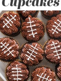 Whether you're invested in your favorite team or just there for the snacks, everyone loves a great spread of game day eats, and these adorable Football Cupcakes are a fantastic addition. Whether it's for a Super Bowl party, a tailgate, or to celebrate your favorite high school players, these are sure to be a big hit.