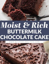 Passed down from Grandma and universally cherished in my family as "birthday cake," this simple homemade Chocolate Buttermilk Cake is moist, tender, and positively bursting with rich chocolate flavor. It's a guaranteed hit for celebrating occasions large and small!