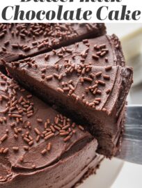 Passed down from Grandma and universally cherished in my family as "birthday cake," this simple homemade Chocolate Buttermilk Cake is moist, tender, and positively bursting with rich chocolate flavor. It's a guaranteed hit for celebrating occasions large and small!