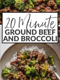 Super quick, super easy, and packed full of flavor, this Ground Beef and Broccoli recipe uses just one pan and can be on your table in 20 minutes. Serve over rice or noodles for a simple yet satisfying dinner.