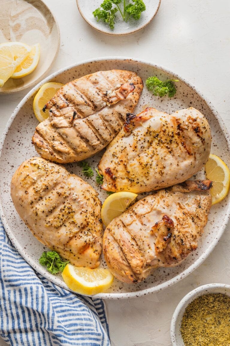 Grilled Lemon Pepper Chicken - Nourish and Fete