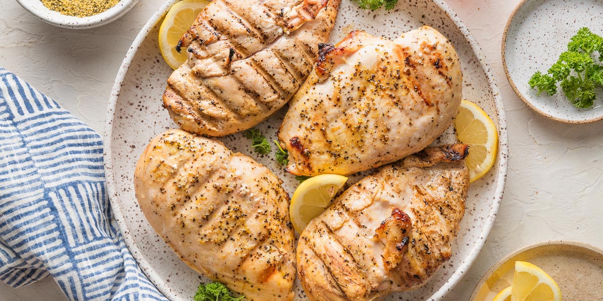 Grilled Lemon Pepper Chicken - Nourish and Fete